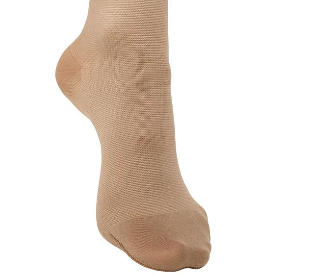 Чулки компрессионные плотные, с мультифиброй, с ажурным верхом, 2 класс, Orto 4223 (4222)