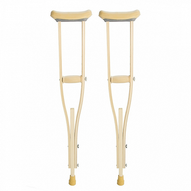 Костыли 01-КИ взрослые (мягкие ручки и подмышечные накладки)