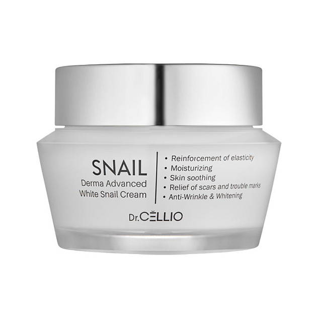 Крем для лица Dr. CELLIO DERMA WHITE SNAIL CREAM