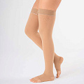 Чулки компрессионные с открытым носком, класс компрессии 2, ТК.930 (Размер: №6 Цвет: Бежевый)